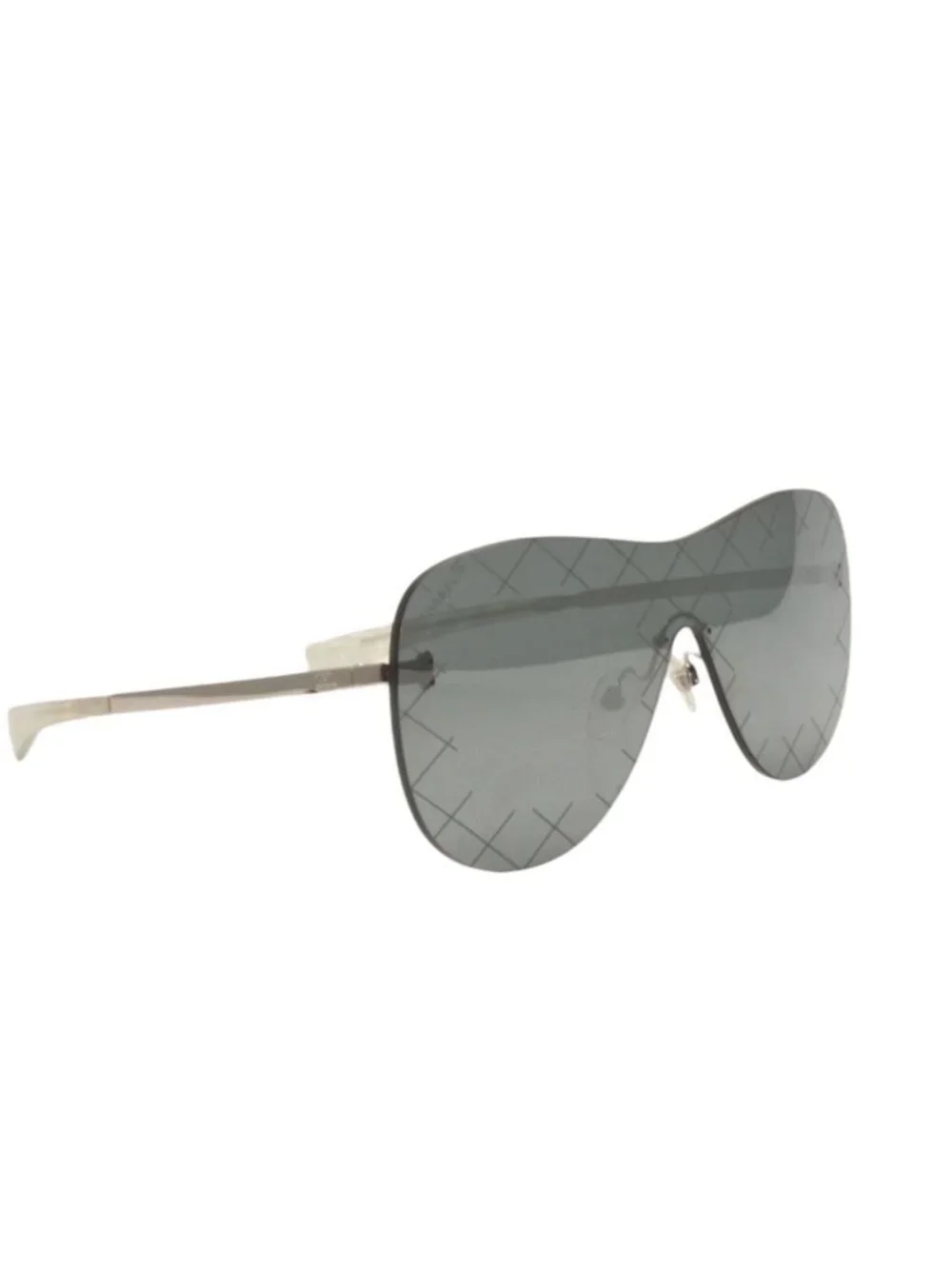 Chanel Rimless Sunglasses Eyewear CC Logo Black